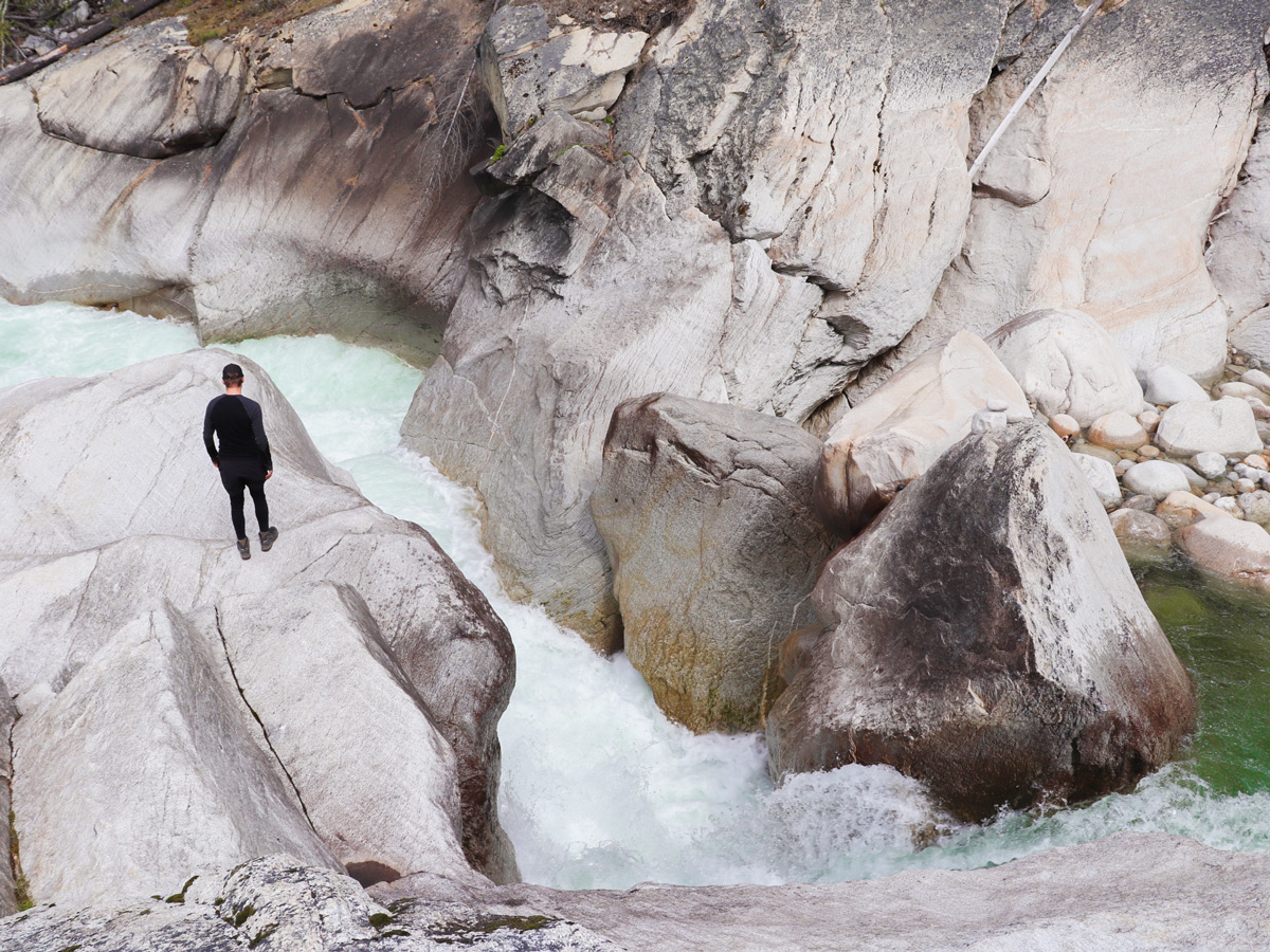 Rocks along Fry Creek Canyon hike in West Kootenays