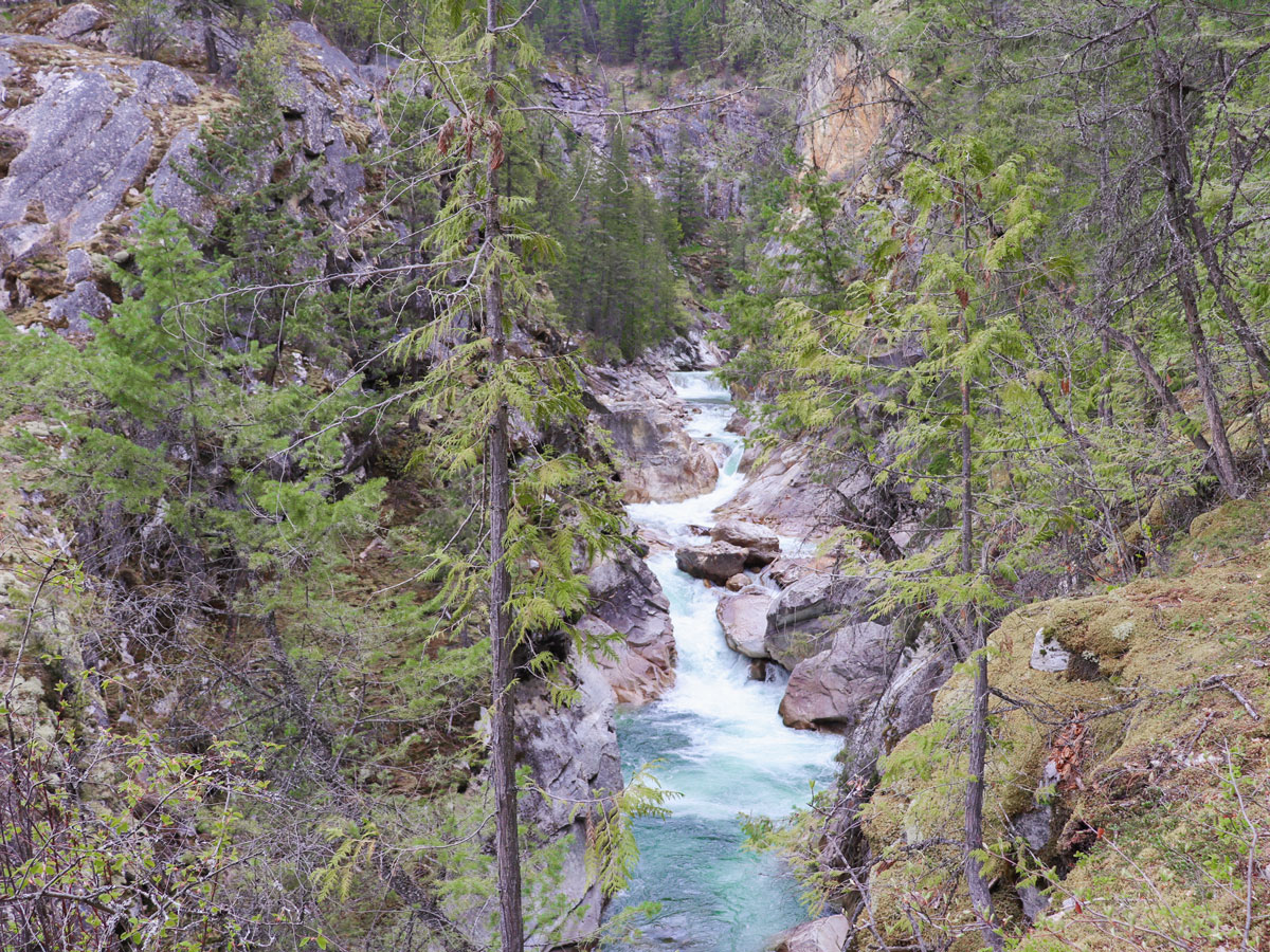 Heading upon Fry Creek Canyon hike in West Kootenays