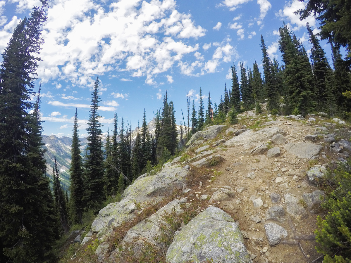 Trail of Gimli Ridge hike in West Kootenays has numerous beautiful overlooks