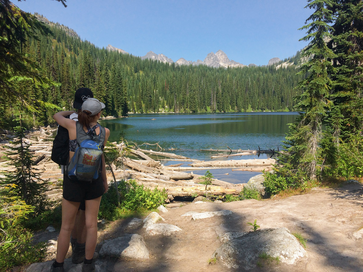 Drinnon Lake on Gwillim Lakes hike in West Kootenays