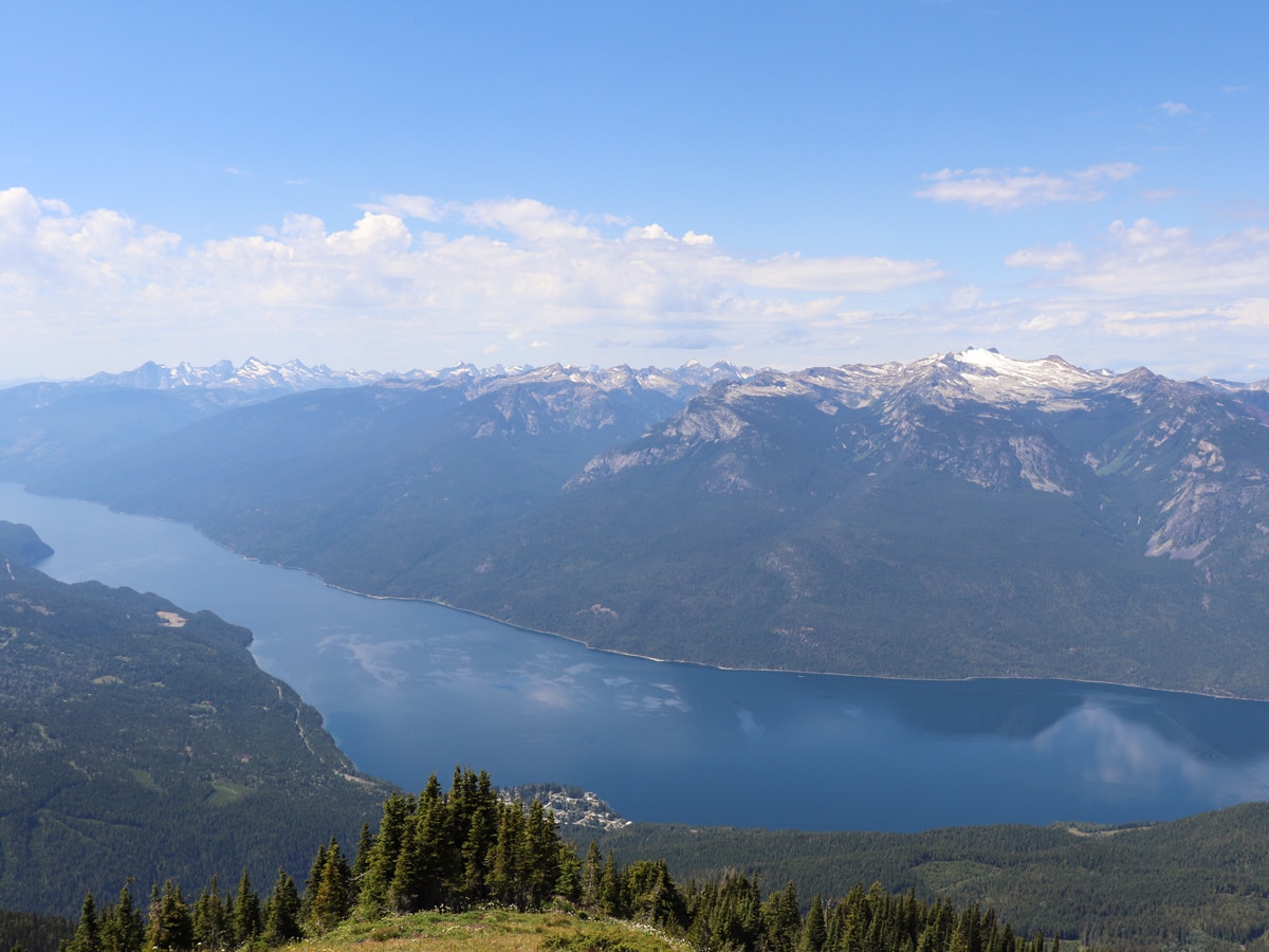 Devils Range and Slocan on Idaho Peak hike in West Kootenays