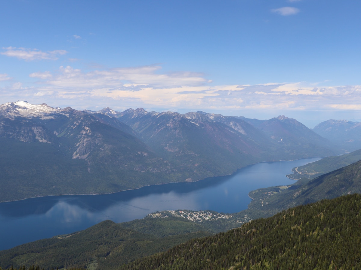 Great scenery from Idaho Peak hike in West Kootenays, BC