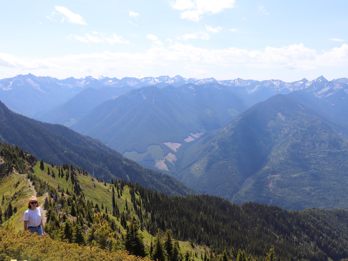 Facing towards Kokanee Glacier from the top of the Idaho Peak Hike