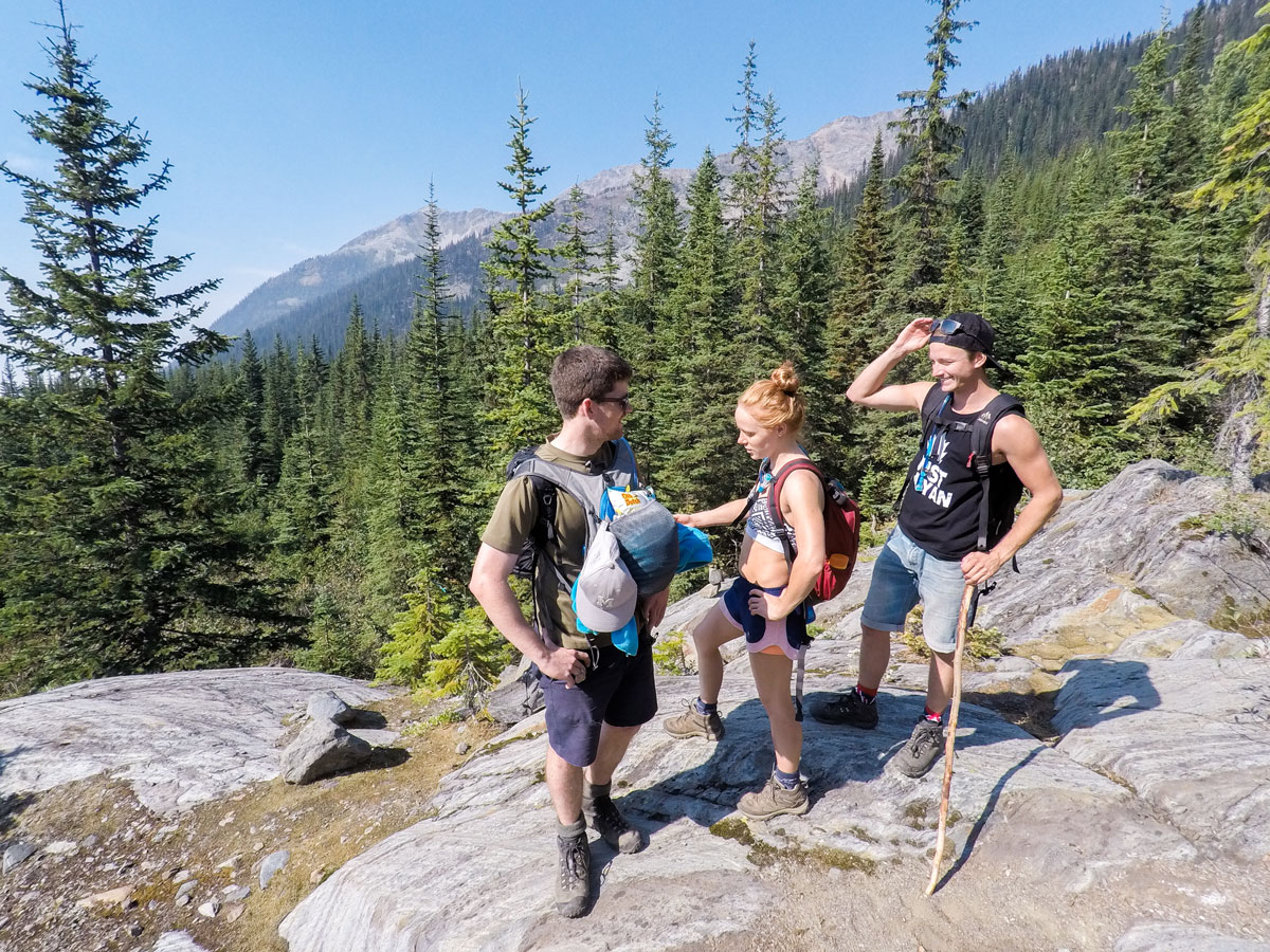 View of Macbeth Icefield hike in West Kootenays, Canada