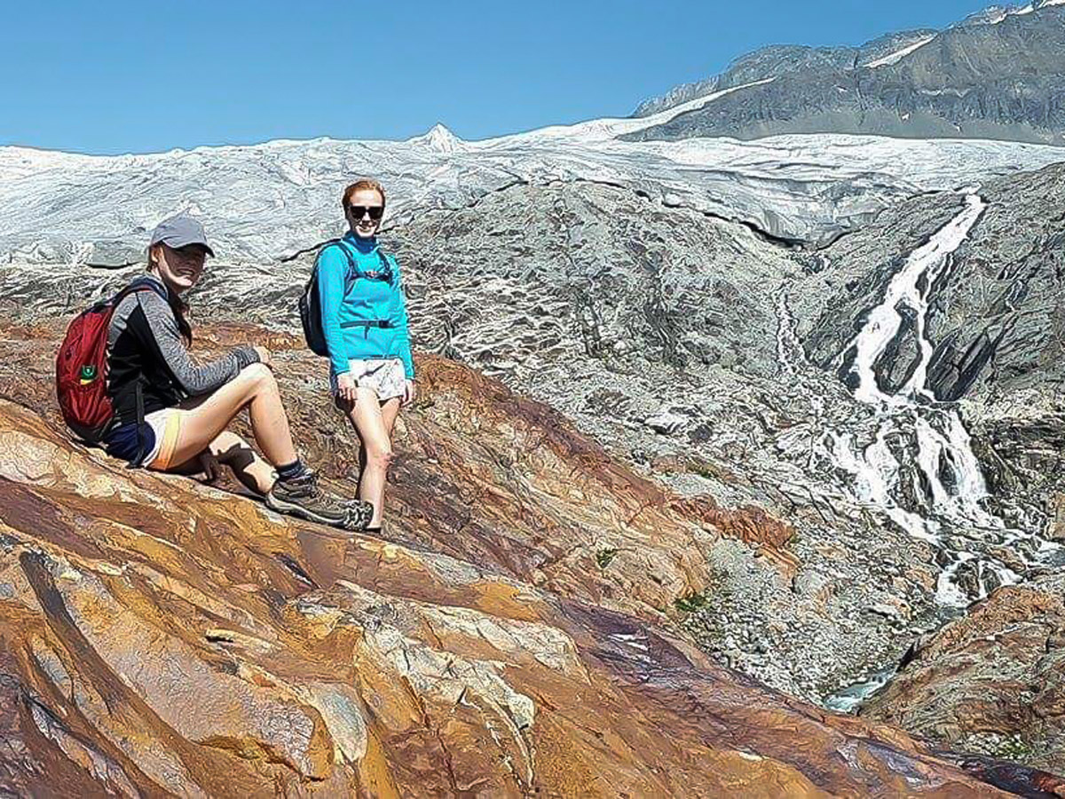 Glacier view on Macbeth Icefield hike in West Kootenays