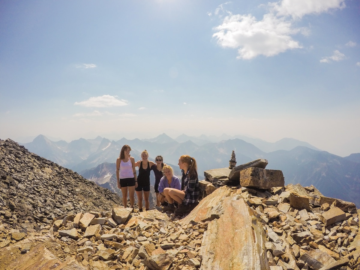 Mount Loki hike in West Kootenays has beautiful scenery from the top