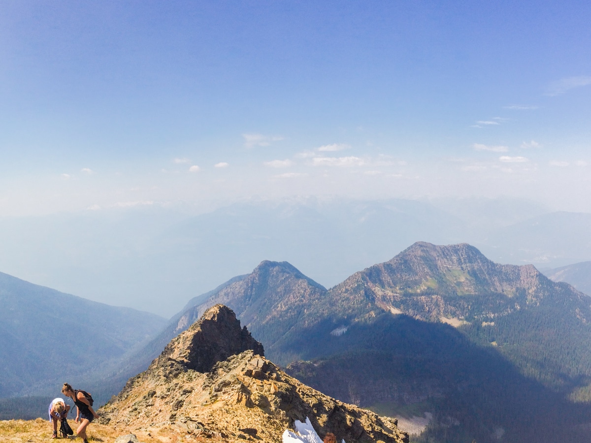 Amazing views from the top of Mount Loki hike in West Kootenays