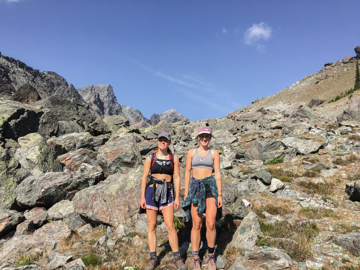 Rocky campground and meadow on Whitewater Canyon hike in West Kootenays