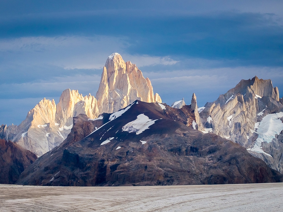 FitzRoy mountain rage view from Icefield on Southern Patagonia Icefield Expedition