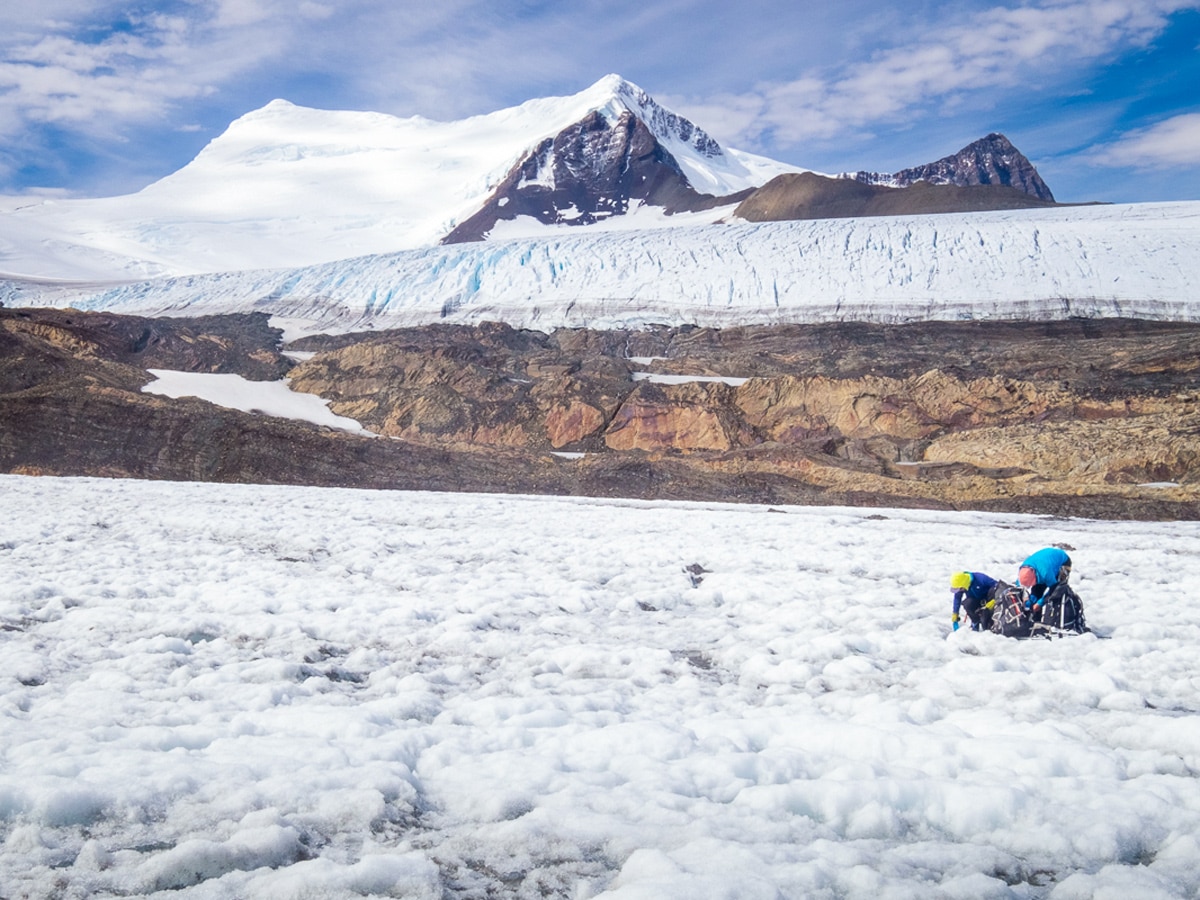 Collecting drinking water with Gorra Blanca on Southern Patagonia Icefield Expedition