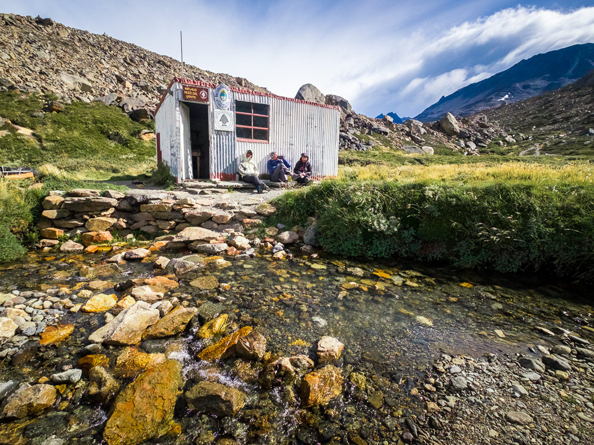 Relaxing at Refugio Paso del Viento on Southern Patagonia Icefield Expedition