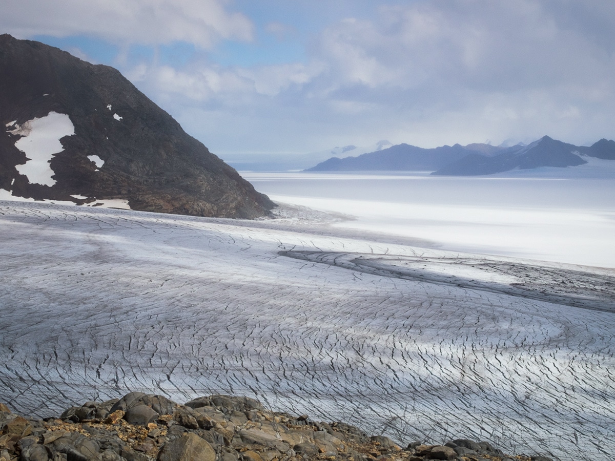 Looking south on Southern Patagonia Icefield Expedition