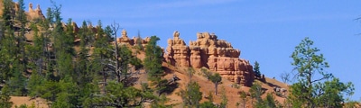 Hiking routes in Bryce Canyon, Utah
