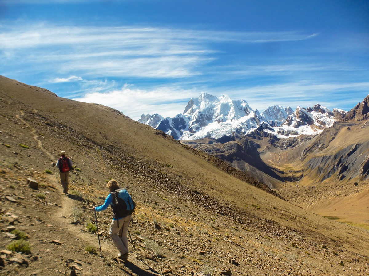 Stunning guided trekking on the Huayhuash Circuit