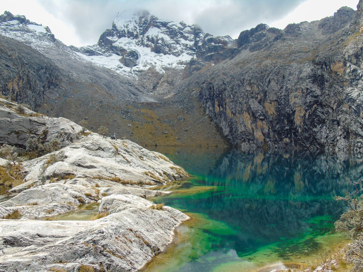 Great views at Laguna Churup near Huaraz on a guided tour