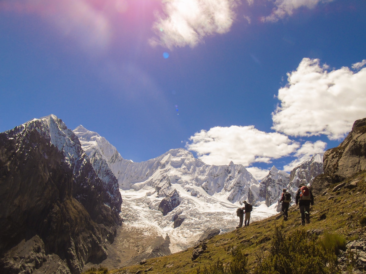 Trekking the Huayhuash Circuit in Peru on a guided tour