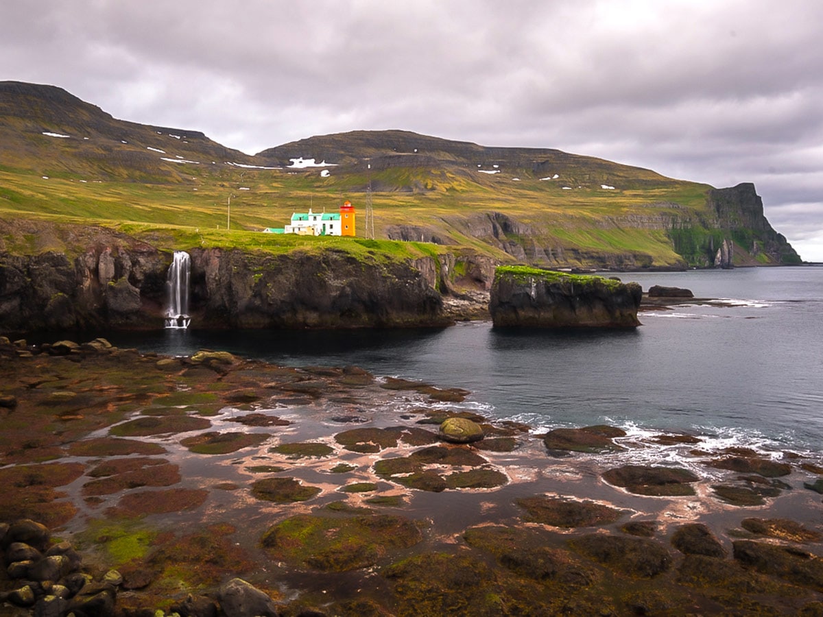 Lighthouse on Iceland’s Hornstrandir Nature Reserve trek