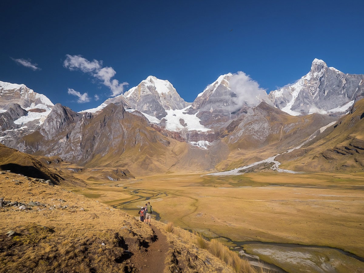 Laguna Carhuacocha on Huayhuash Circuit Trek