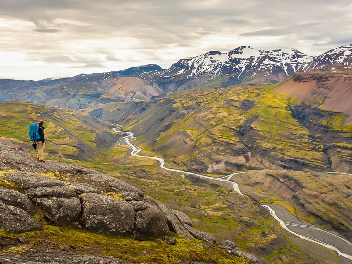 River valley on Iceland’s Shadow of Vatnajökull Trek