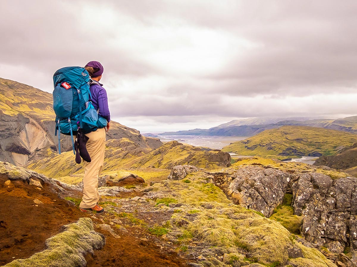 Approaching the ocean on Iceland’s Shadow of Vatnajökull Trek