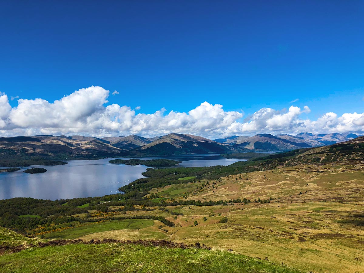 Incredible views of Loch Lomond on Scotland's West Highland Way