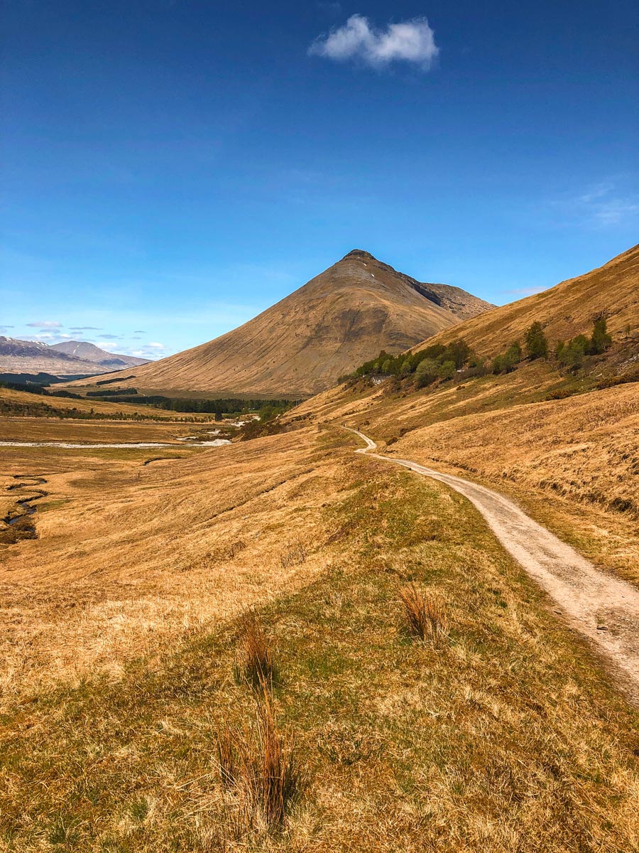 Approaching Beinn Dorain on the West Highland Way trek