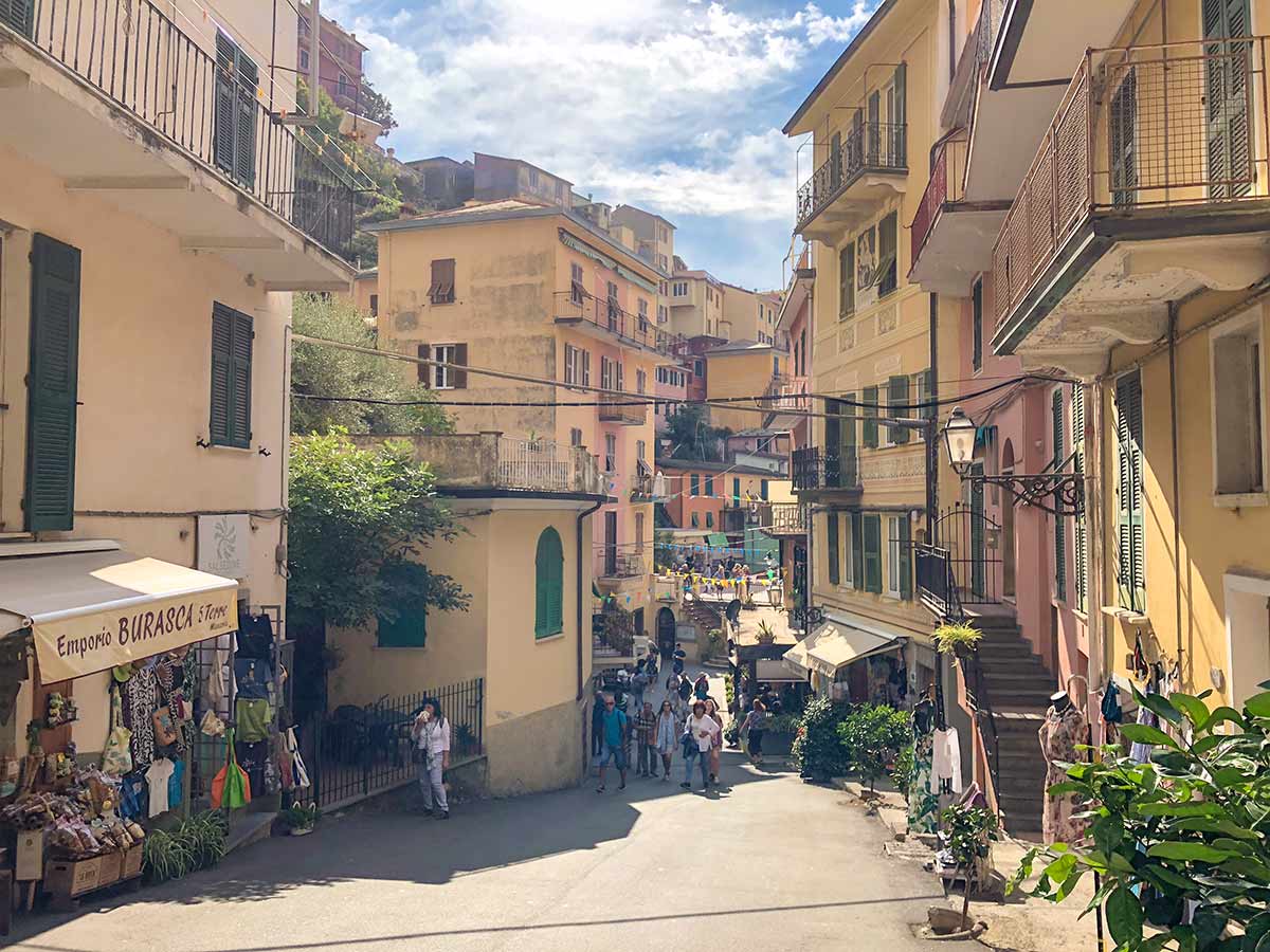 Manarola Village on Cinque Terre trail in Liguria region, Italy