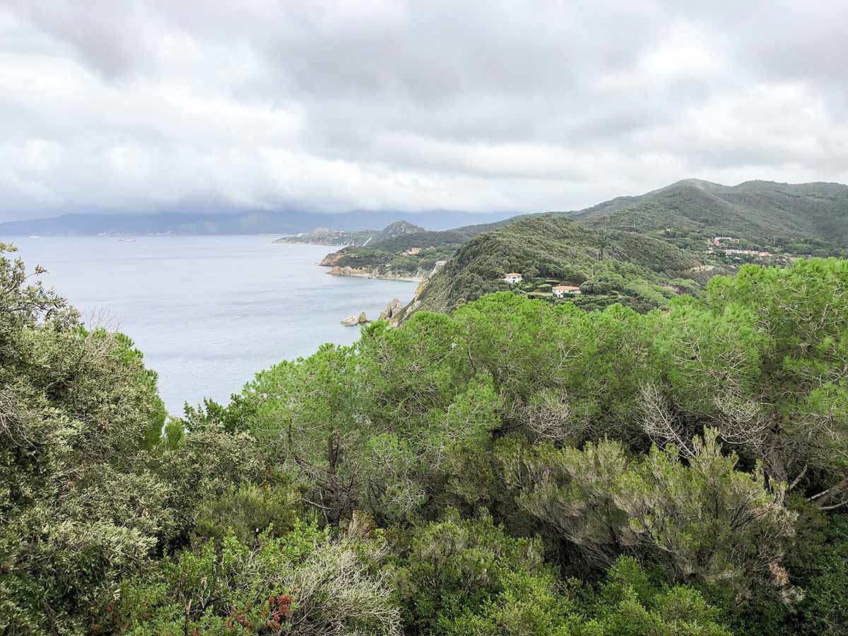 Expansive views of Elba Island on Enfola Peninsula Hike