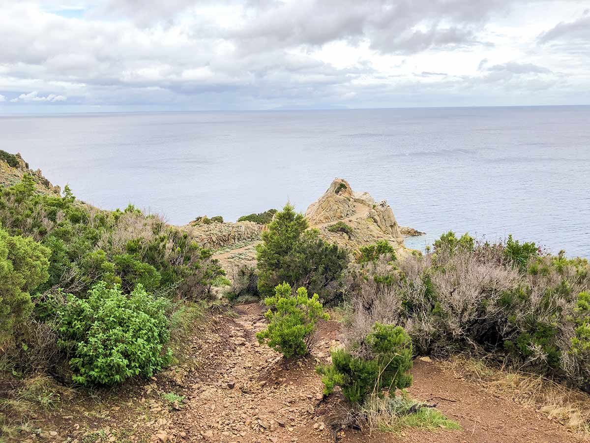 Views of Elba Island on Enfola Peninsula Hike