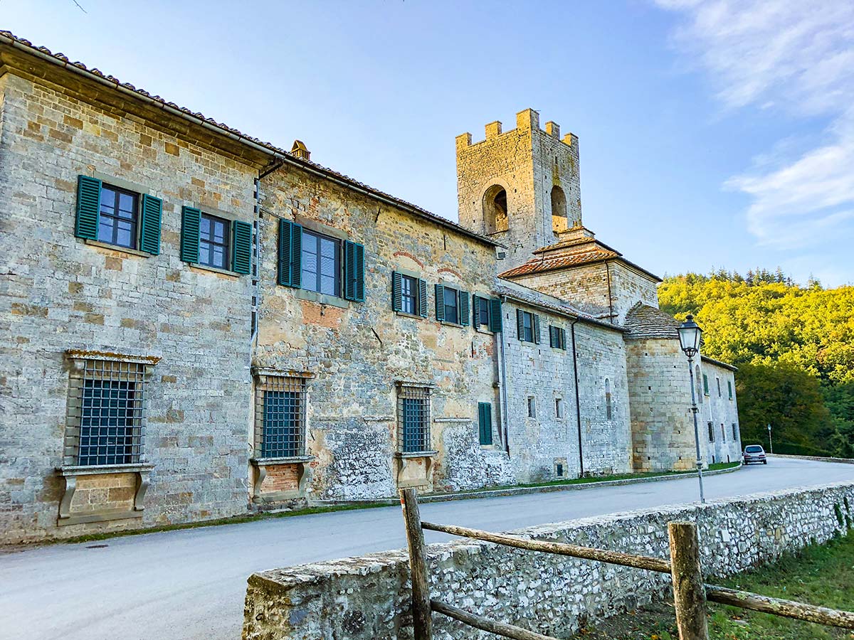 Architecture of Gaiole on Gaiole Loop walk in Tuscany, Italy