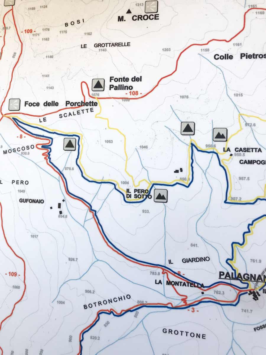 Trail of Monte Croce from Palagnana Hike in Tuscany