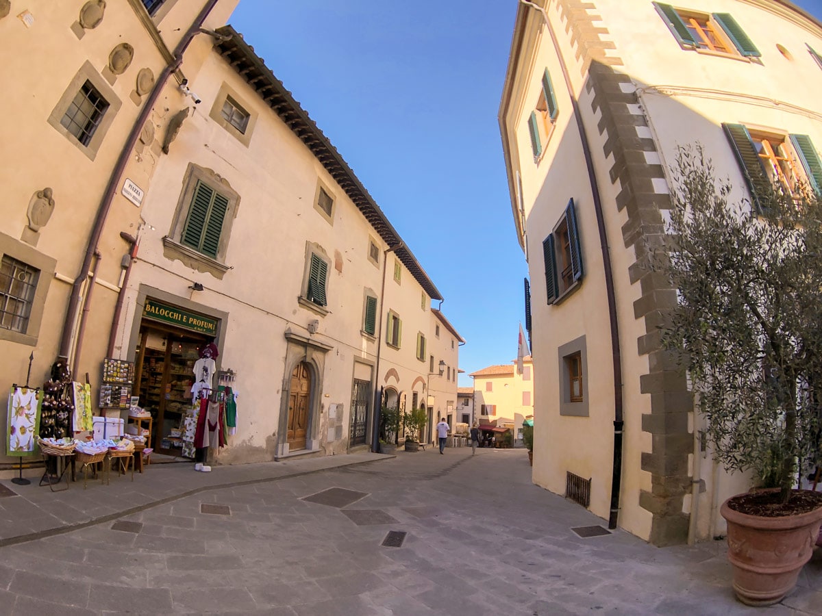 Old roman village of Radda on Radda Loop walk in Tuscany, Italy