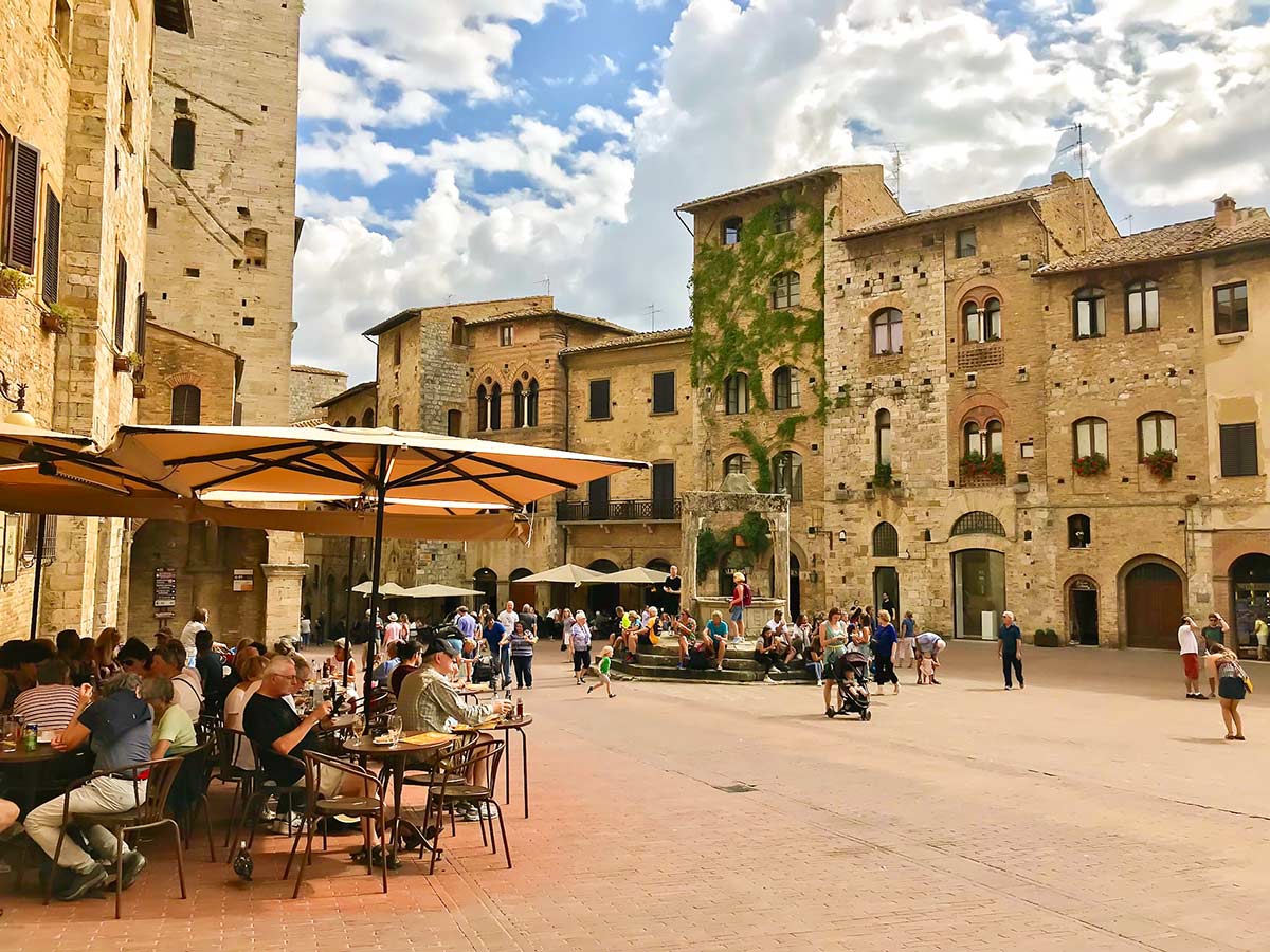 Architecture on San Gimignano Loop Hike in Tuscany