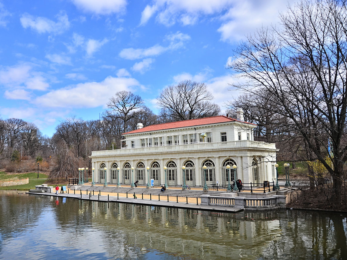 The Prospect Park Boathouse on Brooklyn Park Slope Walking Tour in New York City