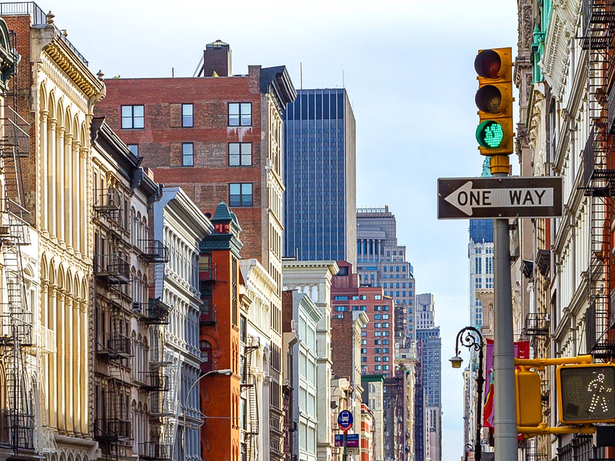 Broadway and Spring Street on Foodies Walk Tour in New York City