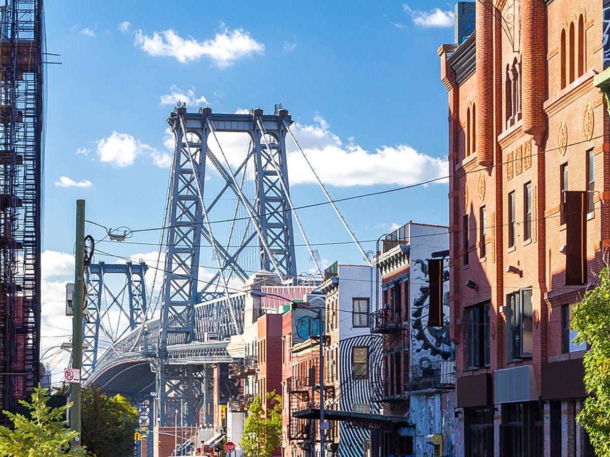 Williamsburg Bridge Street Scene on Williamsburg Walking Tour in New York City