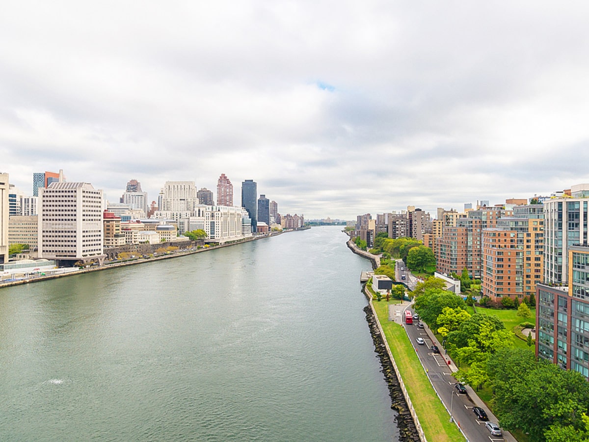 East River views on Upper East Side Walking Tour in New York City