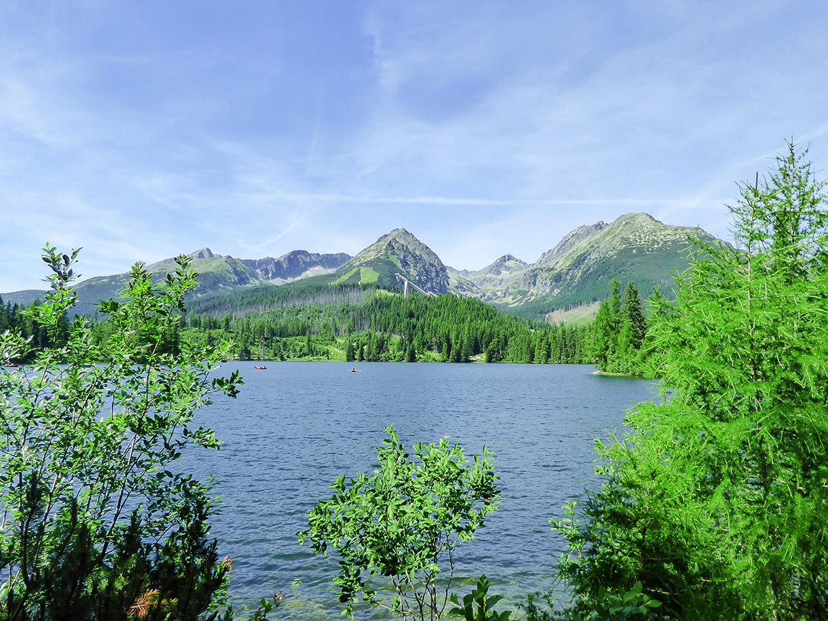 Mount Solisko behind the lake