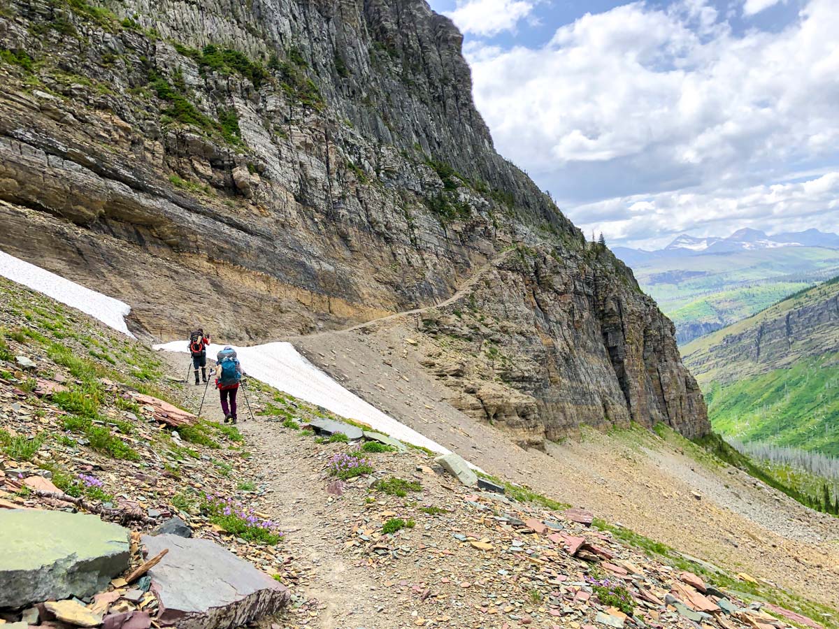 Ahren Drift on North Circle Backpacking Trail in Glacier National Park