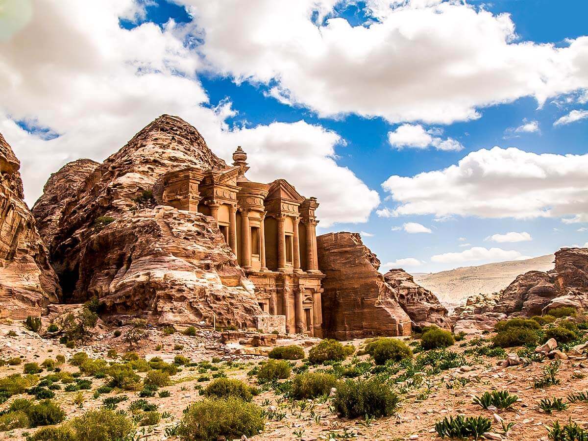 Treasury of Petra in Jordan