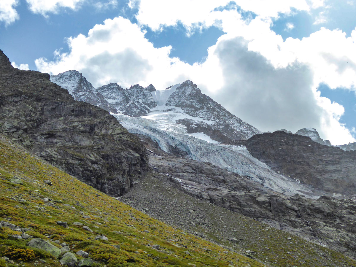 Money Glacier (Ghiacciaio del Money) on Alpe Money hike in Gran Paradiso National Park, Italy