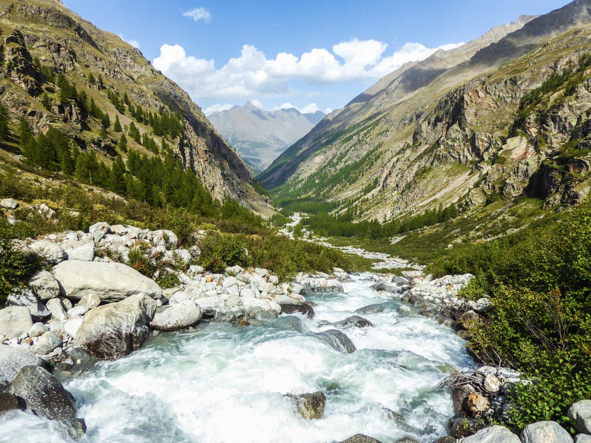Valnontey River on the trail in Gran Paradiso National Park