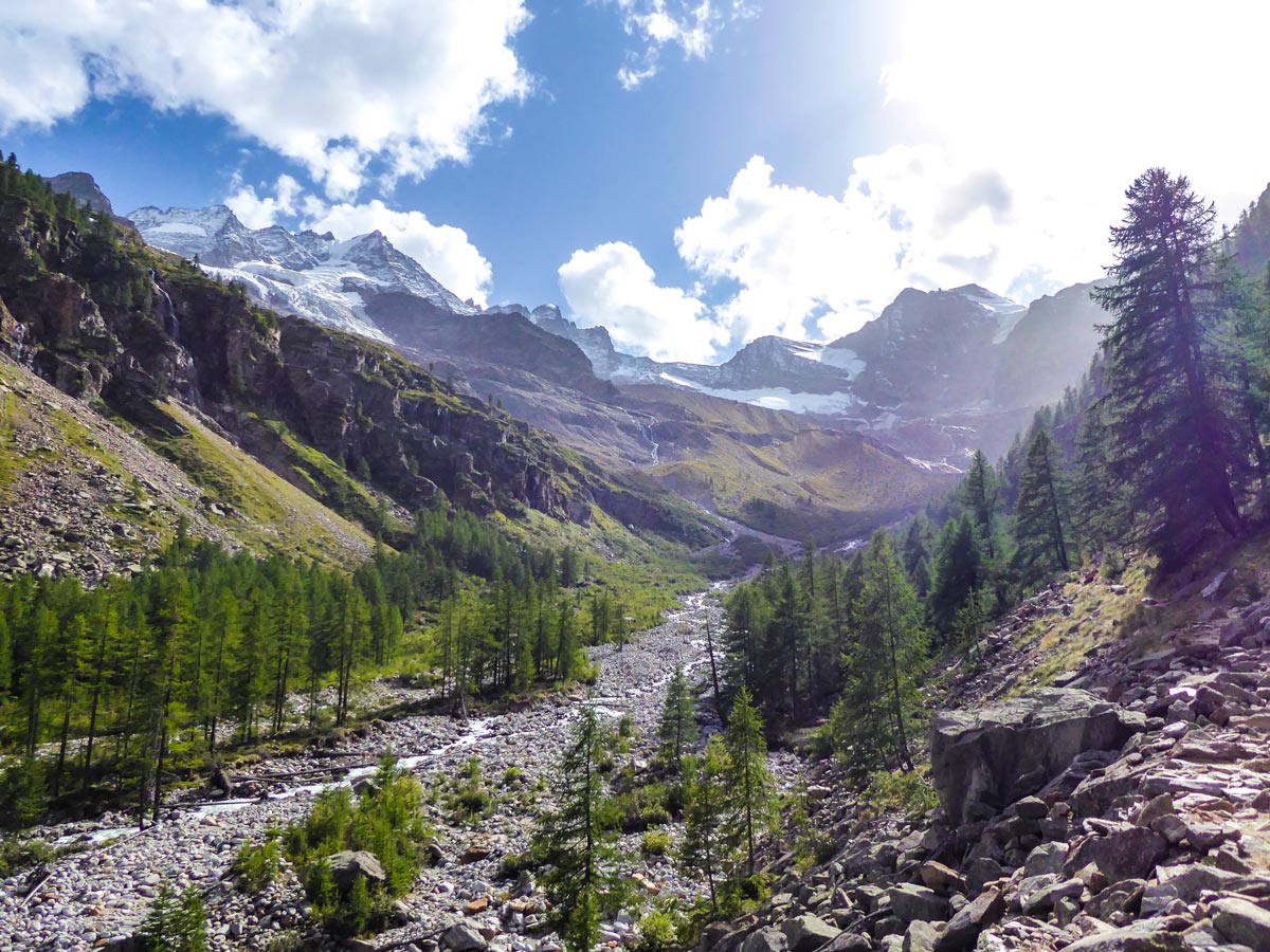 Glacier views on Alpe Money hike