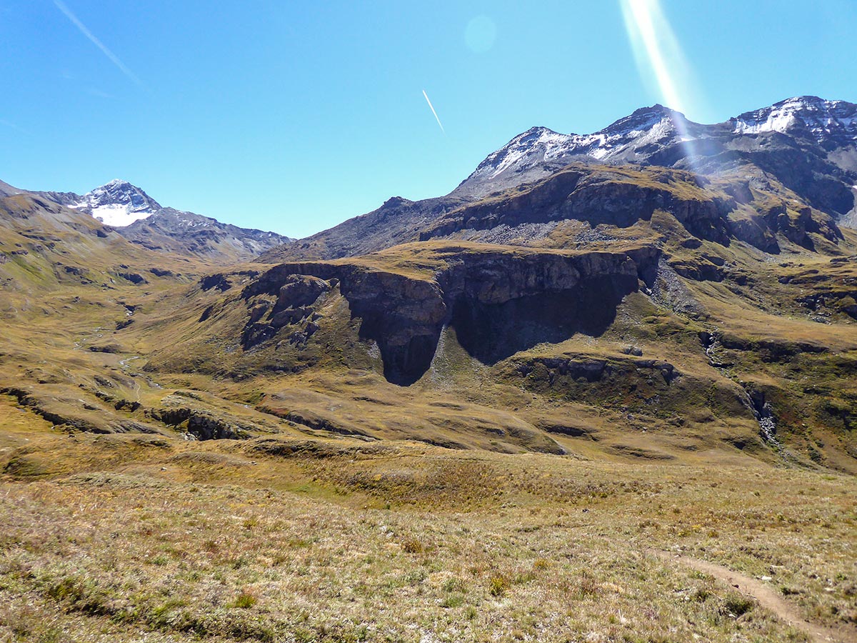 Rock Formations in Grauson Valley on Col de Saint-Marcel hike in Gran Paradiso National Park