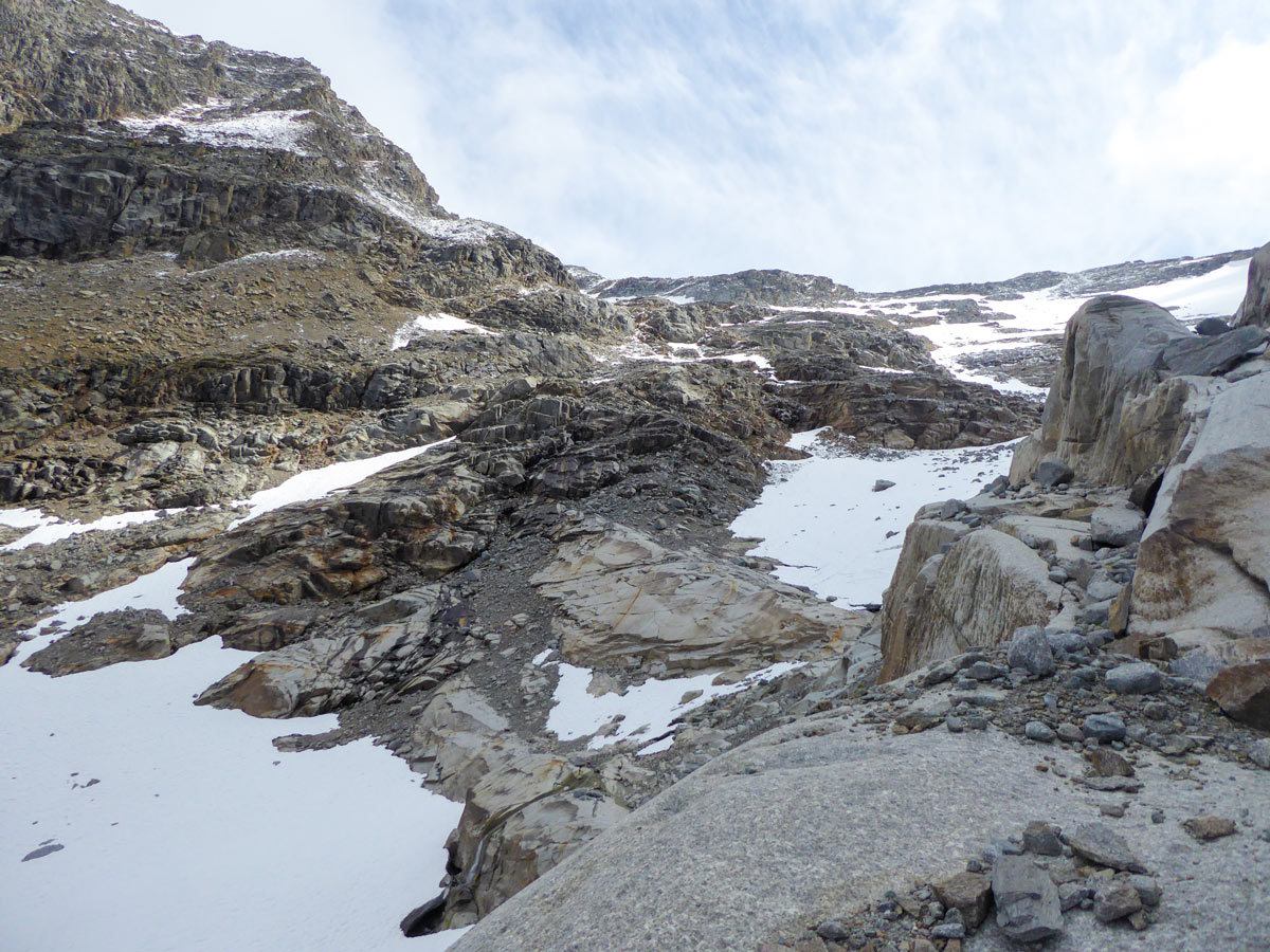 Views near the glacier of Ghiacciaio Grand Étret hike in Gran Paradiso National Park