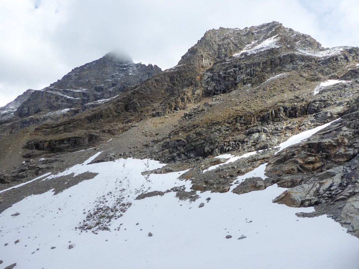 Gran Paradiso from Ghiacciaio Grand Étret hike in Gran Paradiso National Park