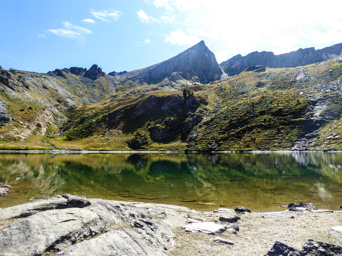 Cima di Bardoney on Lago di Loie hike in Gran Paradiso National Park, Italy