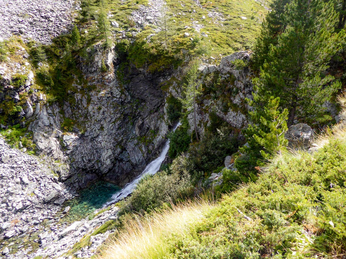 Beautiful hidden waterfall in Bardoney Valley