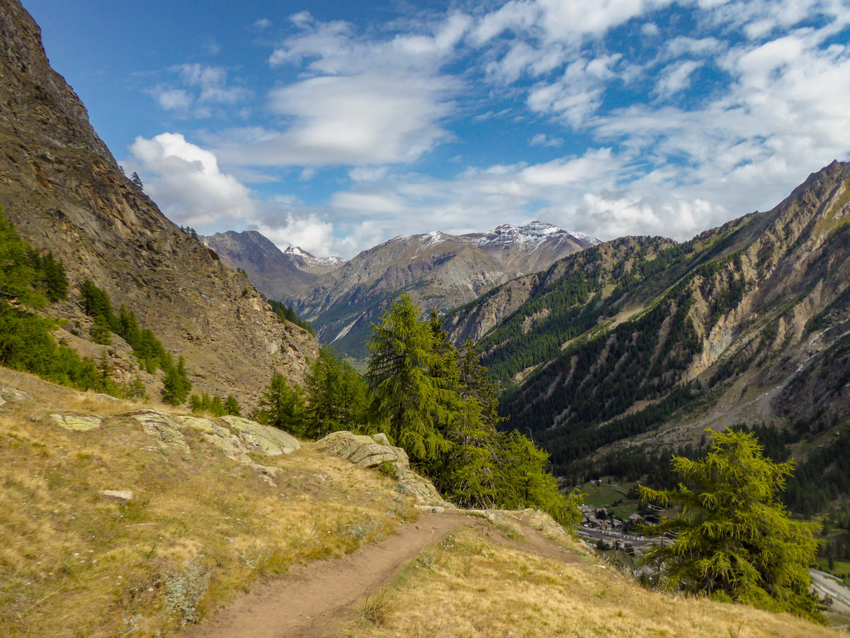 Beautiful scenery from Rifugio Vittorio Sella hike in Gran Paradiso National Park, Italy