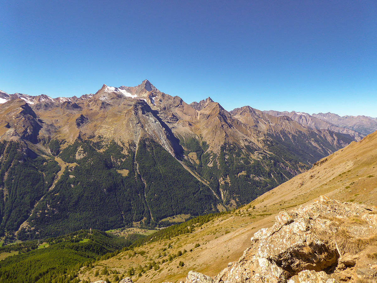 Beautiful views of Cogne Valley on Tsaplana hike in Gran Paradiso National Park, Italy